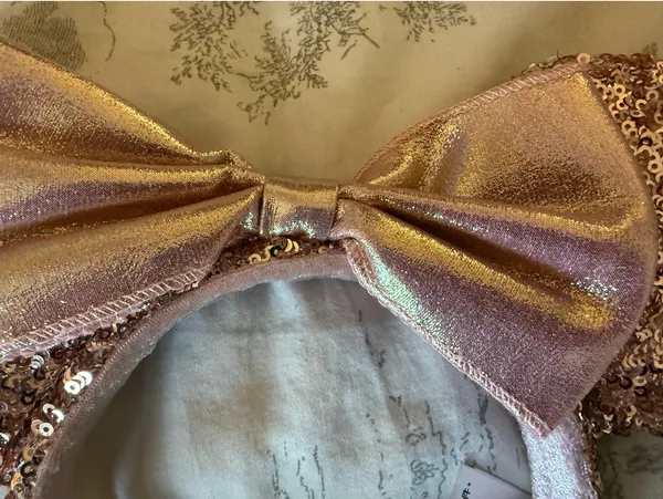 Disney Parks Rose Gold Sparkle Minnie Mouse Ears - Image 9