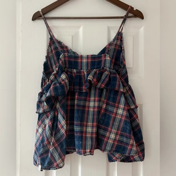 One Teaspoon Multicolor Plaid Top Size‎ Medium EUC - Image 4