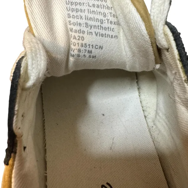 Madewell MWL Shoes Womens Size 7 Beige Leather Colorblock Casual‎ Sneakers - Image 4