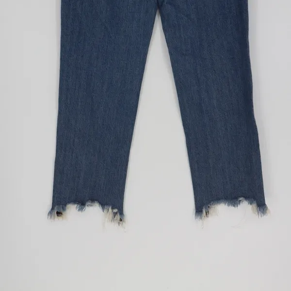 Free People Maggie‎ Mid Rise Button Fly Straight Leg Denim Jeans Blue Size 25 - Image 10