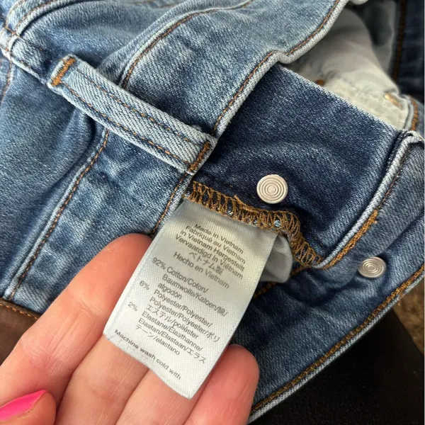 J. Crew Raw Hem Button Fly Cropped Vintage Straight Jeans - Image 10