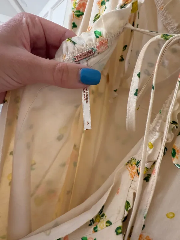 Free People Floral Mini Dress - Image 4