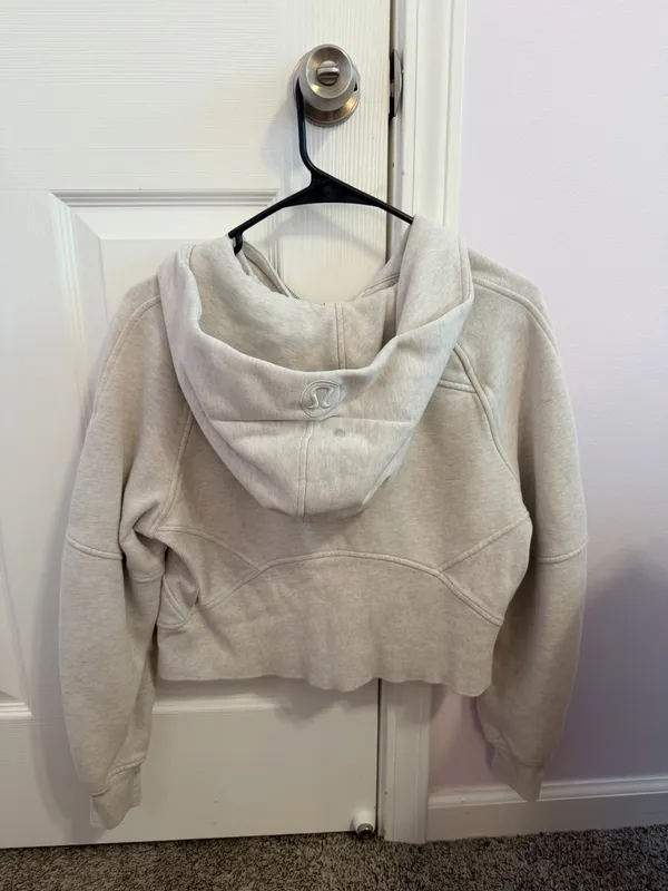 Lululemon Quarter-Zip Scuba Hoodie Grey xs/s - Image 2