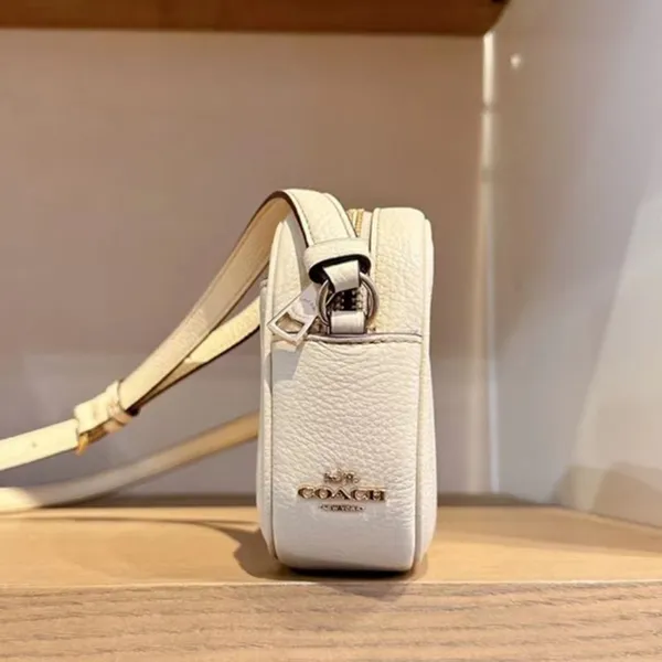 Authentic COACH Pebbled leather top zip Peanut Crossbody NWT - Image 3