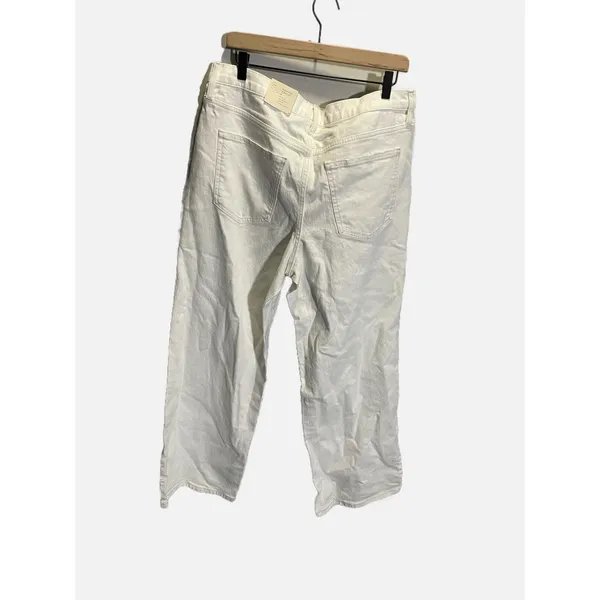 Universal‎ Thread Wide Leg Jeans Women 14 White High Rise Comfort Stretch Casual - Image 7