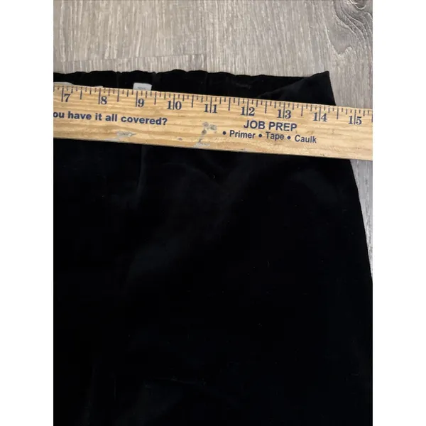 VINCE‎ Black Slim Pants Women S Stretch Pull On Career Minimalist Chic Velour - Image 5