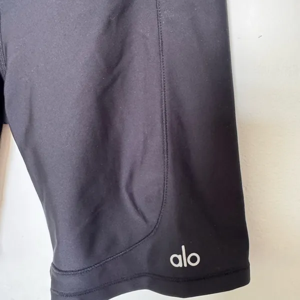 Alo Black Workout Shorts - Image 2