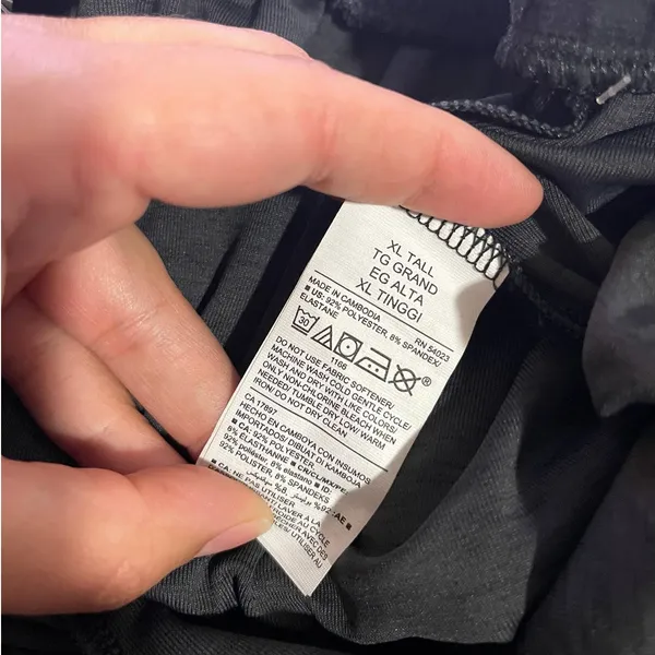 Old Navy Womens Active Go Dry Heather Dark Gray Wide Leg Stretchy Pants XL Tall - Image 7