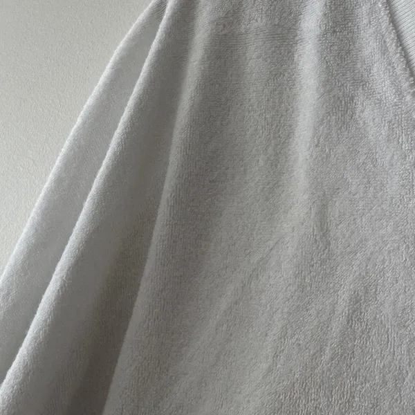 PINK by Victoria’s Secret White Terry Cloth Long Sleeve V Neck Top Y2K Vibes‎ - Image 4