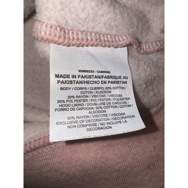 Nike Hoodie Women XS High Neck Pink Heathered‎ Pullover - Image 6