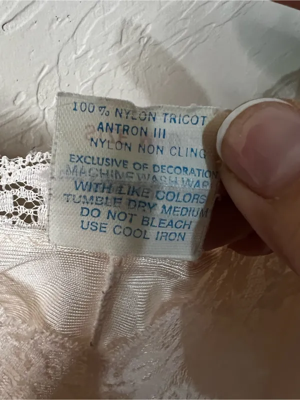 Ashley Taylor Vintage Peach Lace Trim Camisole Romantic Coquette Lingerie Top - Image 6