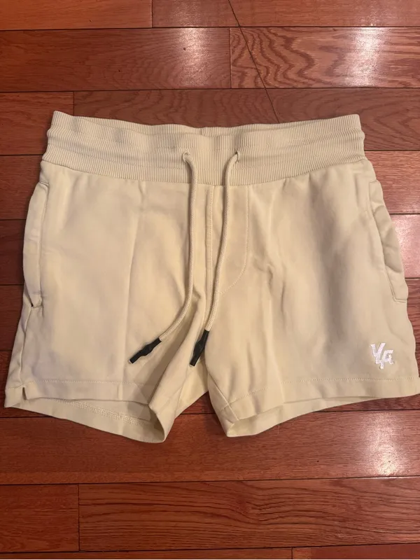 YoungLA Pastel Yellow Drawstring Lounge Shorts Size Large NWOT - Image 2