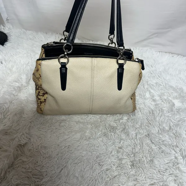 Coach Christie Snake embossed leather satchel - Image 4