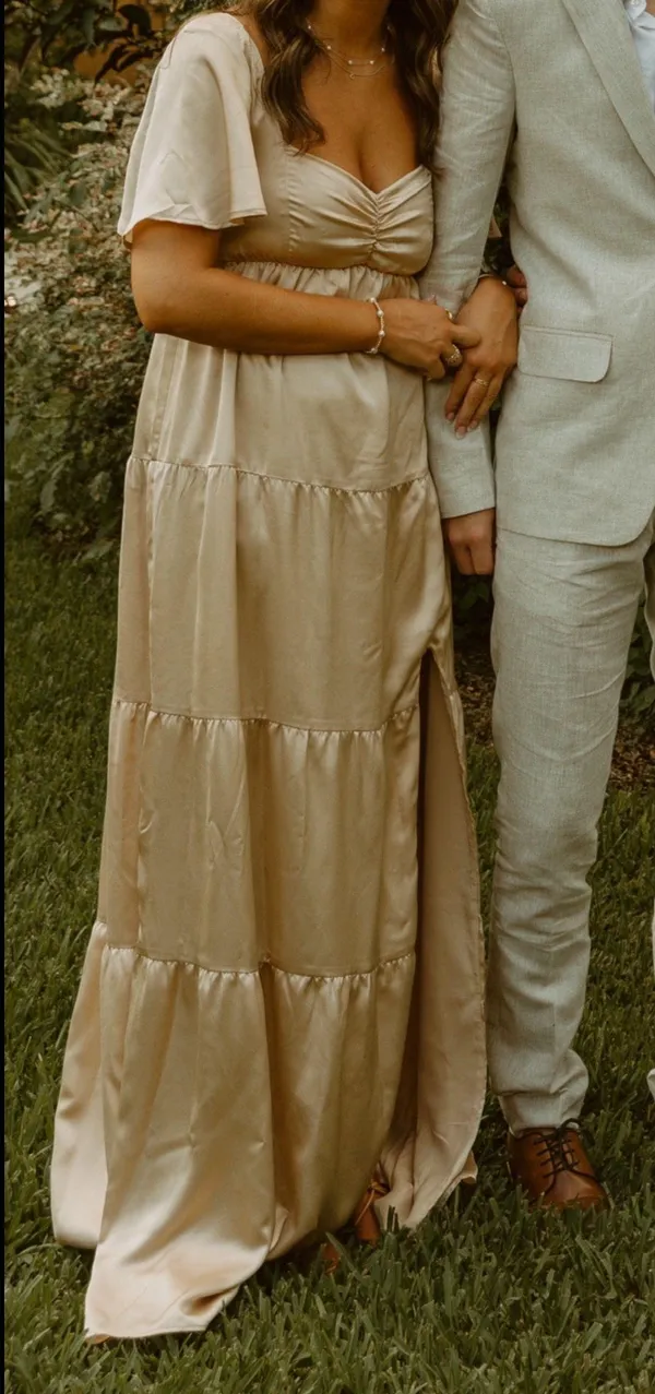 Show Me Your Mumu Light Gold Dress - Image 2