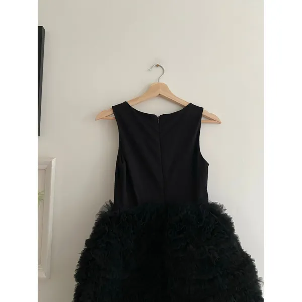 HUTCH Twofer Black Satin Tulle Mini Dress Size XXS NWT - Image 5
