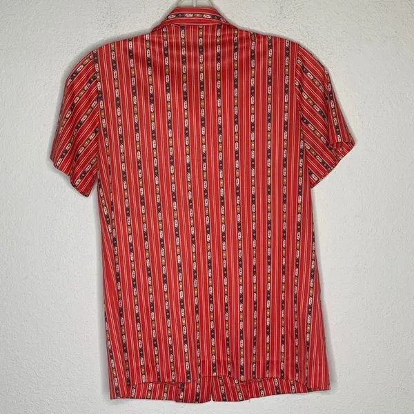 Vintage Graff Polyester Blouse Red‎ Red Size M - Image 5