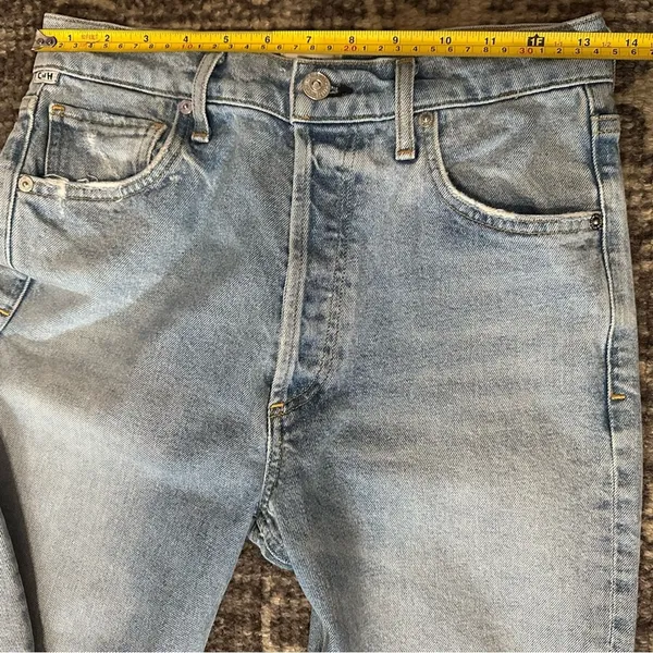 Citizens of Humanity Women’s Size 27 Light Blue Wash Charlotte Cropped Jeans - Image 9