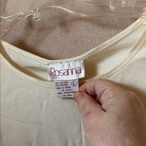 Rosanna Light Yellow Short Sleeve Top large - Image 3