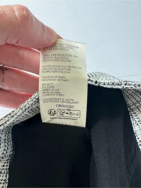 Free People "Keep It Brief Menswear" Micro Shorts - Black/White - Size 0 NWT - Image 10