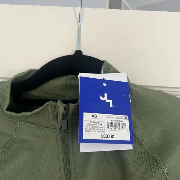 New Green JoyLab zip up athletic jacket top - Image 2