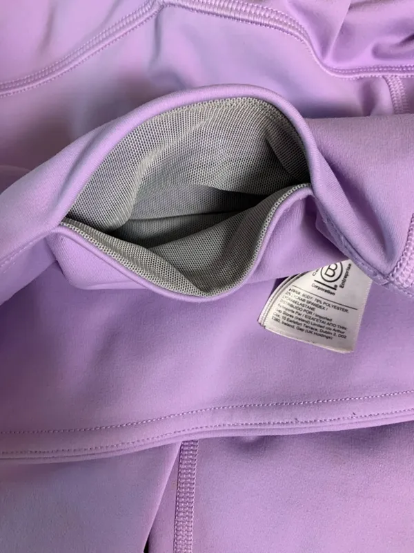 Athleta Elation 7/8 Leggings XXS Purple Powervita Ultra High Rise Yoga - Image 7