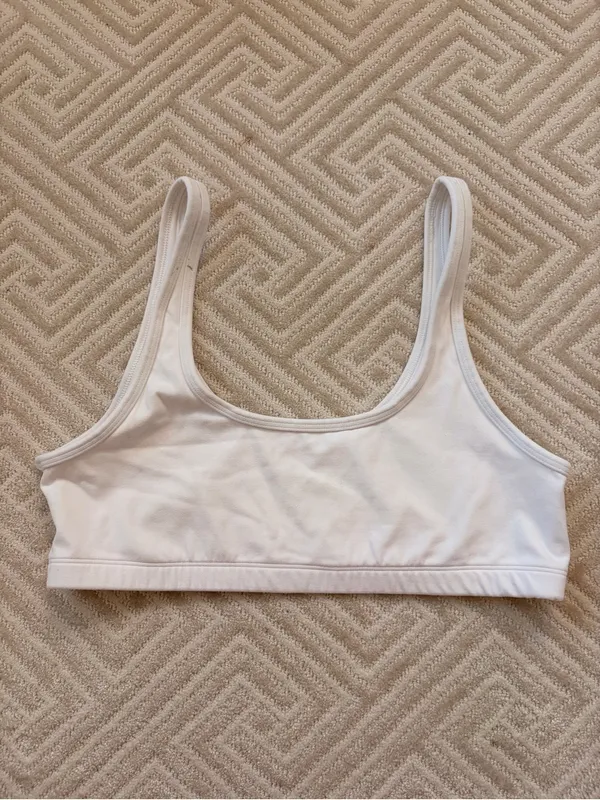 Aritzia Butter Mini Bra Top White - Image 7