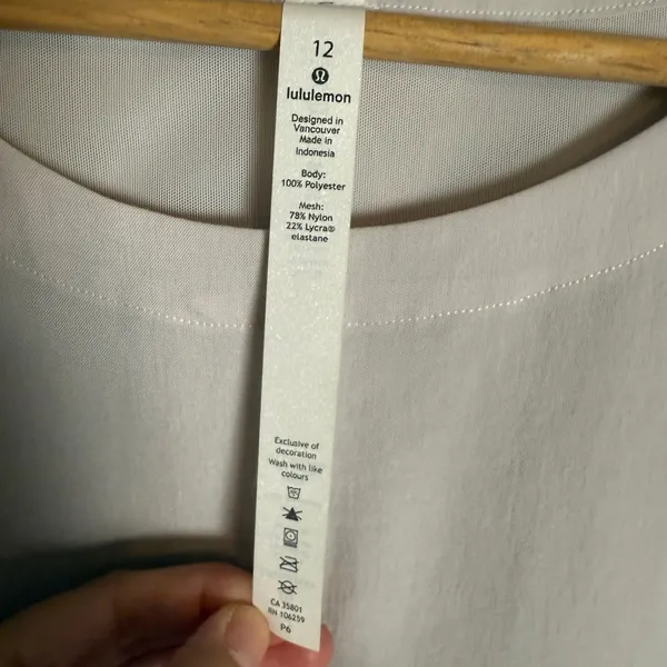 Lululemon Dynamic Days Sleeveless Mesh Crewneck Tank Top in Dune Size 12 - Image 12