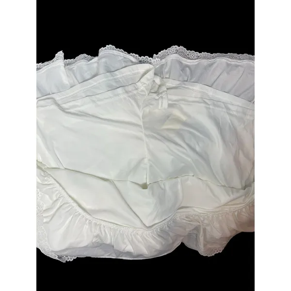 Aeropostale White Lace Tiered Mini Skort XL Boho Prairie Cottagecore Pull On NWT - Image 4