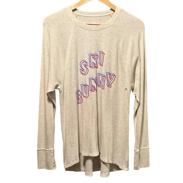 Aerie Ski Bunny NWT Real Soft Waffle Knit Thermal‎ Long Sleeve top Size Medium - Image 2