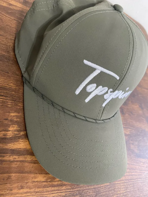 Topspin Olive Green Men's Baseball Cap - Image 3