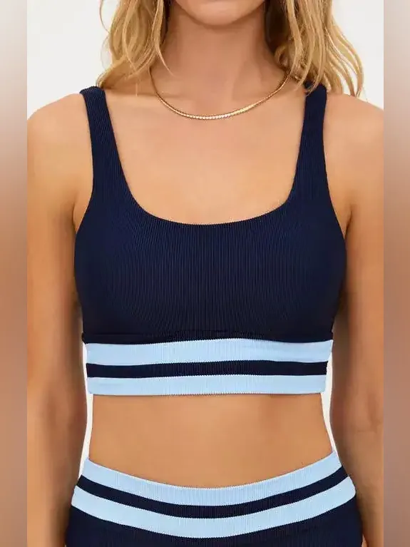 BEACH RIOT Kaida Colorblock Bikini Top, Size Large, $108 - Image 2