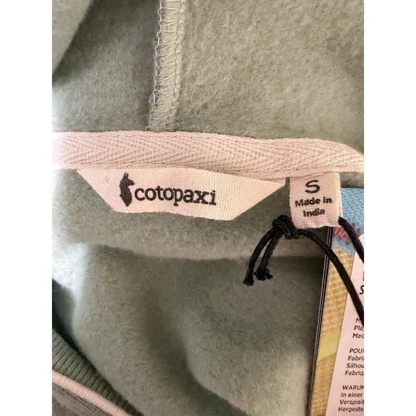 Cotopaxi Do Good‎ Cropped Hoodie Sweatshirt Silver Leaf Women's Size Small - Image 10