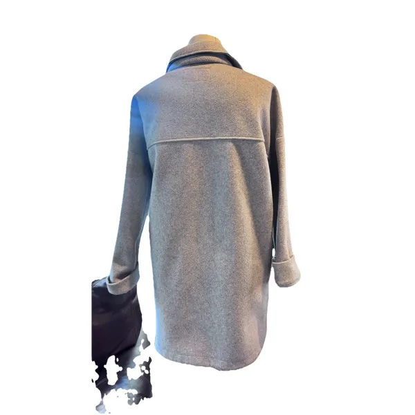 Banana Republic Women’s Oversized Shacket Shirt Jacket 4 Pocket Button Coat Med - Image 4