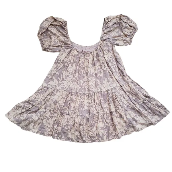 Anthropologie By Together Floral Dress Womens Small Puff Sleeve Boho Fairy - Image 2