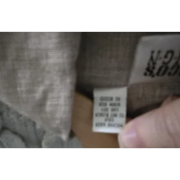 Chico's Design Linen Cotton Chore Jacket Womens Size 1 Brown Long Sleeve Utility - Image 4