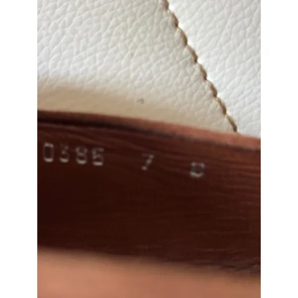 Simard & Voyer Brown Suede Black Cap Toe Low Block Heel Pumps Womens 7 B - Image 8