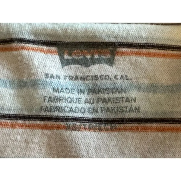 Levi's Sherbert Striped Babydoll Tee Shirt Women's Sz XS - Image 9