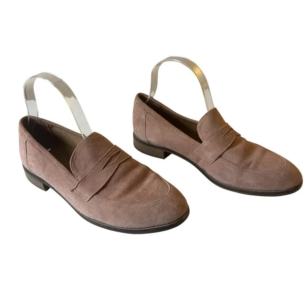 Clark's Women's Collection Trish Rose Penny Loafers Pink Suede Size 8M - Image 3