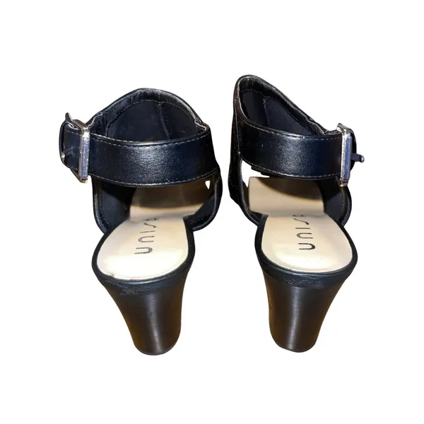 UNISA Open Toe Heel Shoes Shootie Size 9 Chunky Heel Western Peeptoe - Image 3