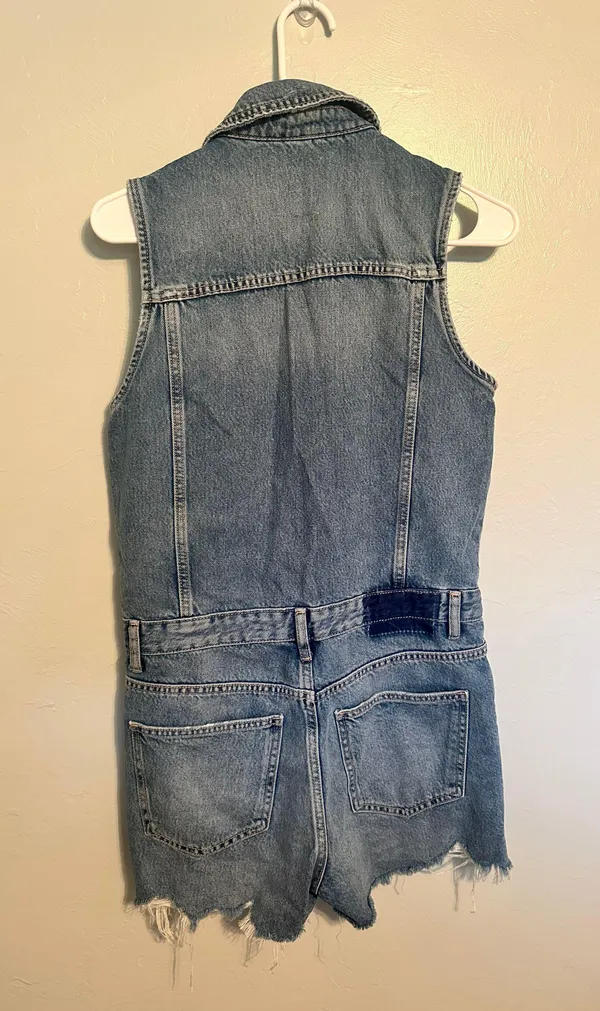 Zara Denim Romper - Image 10