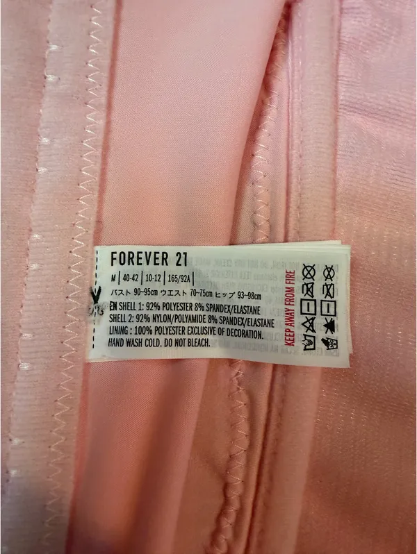 Forever 21 Pink Lace Corset Tank Top - Image 3