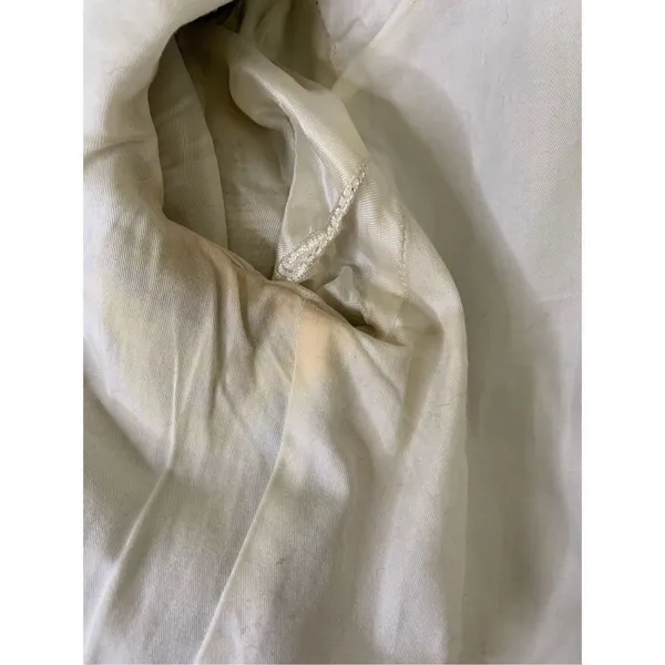 Maje Long Gray Cotton Linen Stretch Asymmetric Zip Coat women’s size 36 Small - Image 10