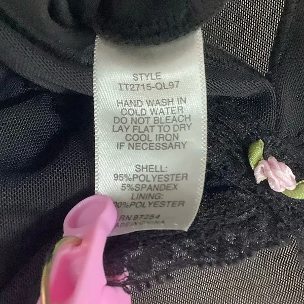 Black Babydoll‎ Top Large Y2K Coquette Feminine Romantic Dollette Dainty Summer - Image 6