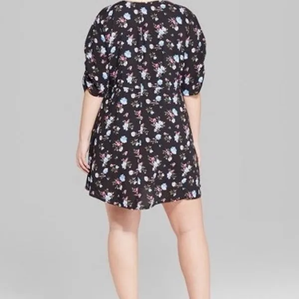 Wild Fable Floral Black Dress XL - Image 2