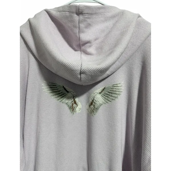 Boys Lie Waffle Weave Hooded Sweatshirt Light Purple‎ Size Os - Image 4