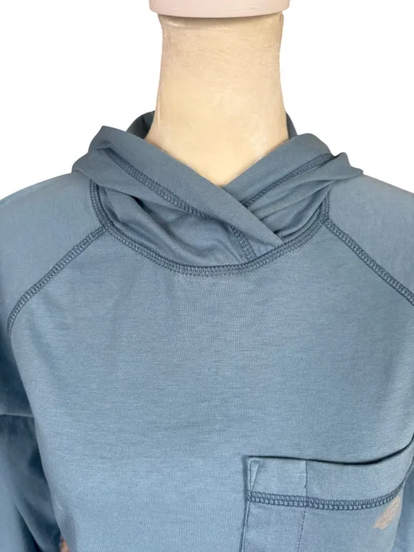 Dickies Performance Cooling Temp I.Q. light blue long sleeve hooded shirt Small - Image 5