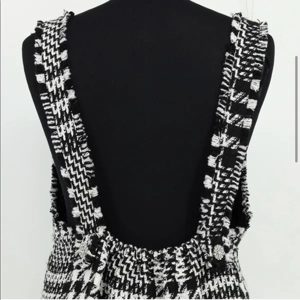 Zara tweed pinafore mini dress NEW - Image 7