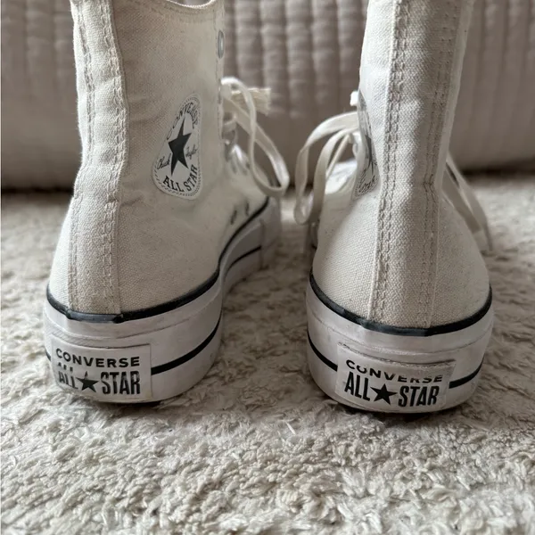 Converse All Star White High-Top Sneakers - Image 4