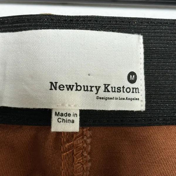 Newbury‎ Kustom Rust Brown Flare Bell Bottom Pants High Rise Frayed Hem Medium - Image 3