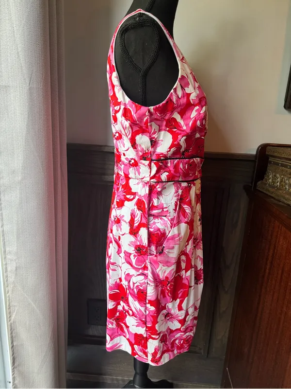 B. Smart Pink Floral Midi Dress nwt 12 - Image 5